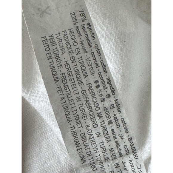 Bershka White  Knit Overall JOGGERS Jumpsuit  Womens Size LARGE - Picture 10 of 12